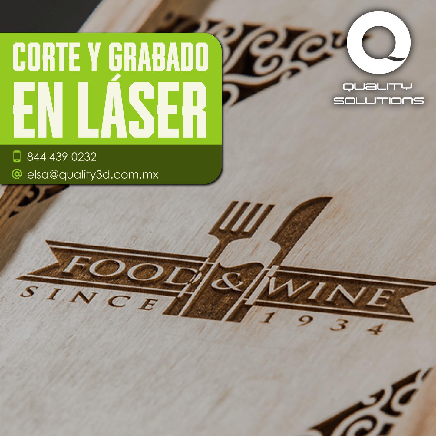 Grabado láser en acrílico y aluminio